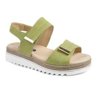 EasyFit Catena Extra Wide Touch Fasten Sandals - Green Size 4