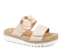 EasyFit Extra Wide Banca Sandals - Beige Size 5