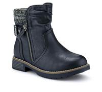 EasyFit Extra-Wide Knitted Cuff Boots - Black Size 4