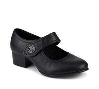EasyFit Extra-Wide Touch-Fasten Mary Janes - Black Size 4