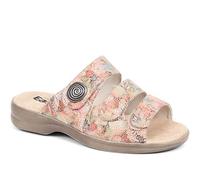 EasyFit Ladies Trixy Extra Wide Fit Sandals - Beige Multi Size 4 UK