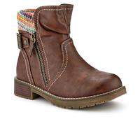 EasyFit Womens Extra-Wide Knitted Cuff Boots Brown Size 6