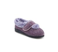 Easyfit Women's Extra Wide Touch Fasten Slippers in Purple | Size: 6 Easyfit Purple 6
