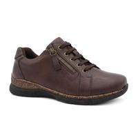 EasyFit Womens Extra Wide Zip & Lace Trainers Chocolate Size 6