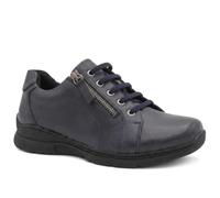 EasyFit Womens Extra Wide Zip & Lace Trainers Navy Size 8