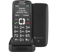Easyfone Prime-A6 Sim-Free Easy-to-Use 4G Mobile Phone for Seniors, GSM Big Button Cell Phone for Elderly with SOS Button and Charging Dock (4G, LTE)