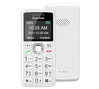 Easyfone T200 4G Sim-Free Feature Mobile Phone, Easy-to-Use Big Button Clear Sound Dumb Basic Phone for Seniors and Kids or Digital Detox (White)