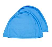 Easyglide 2 Pack Spandex Swimming caps for Lyrca Fabric Adult Junior Kids childen Swim hat (Sky Blue-PBT, Adult)
