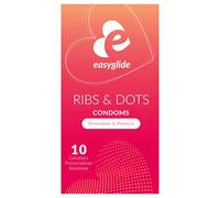 EasyGlide Ribs & Dots - Textured Condoms (10-pack)