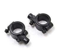 Easygo Replacement for Motorcycle Universal Pair 25mm Handle Bar Bike 1" Motocross Handlebar 10mm /8mm Mirrors Adapter Clamp Mounts (black, 10mm)
