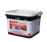 EASYGrout Slurry Patio Grout For Outdoor & Indoor Ceramic Or Porcelain Floor Tiles 15kg Flowable All Weather Paving Jointing Compound Easy Mix With Water, Covers Up To 20m² - Blanco