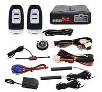 EASYGUARD EC010 PKE car Alarm with Push Start Button, Remote Engine Start & Shock Alarm Warning Proximity Lock Unlock DC12V