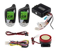 EASYGUARD EM211 2 Way motorcycle alarm system remote start starter shock sensor tilt motion sensor DC12V LCD display