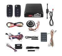 EASYGUARD PKE car alarm system with remote start starter push start stop button touch password entry uncut key blade FSK technology code rolling ec002-v-ns