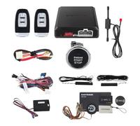 EASYGUARD rolling code car alarm system with passive keyless entry push start stop button touch password entry vibration alarm auto start starter ec002-lb-ns DC12V