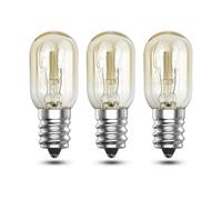 EASYIVY E14 Salt Lamp Bulbs Dimmable, 15W Pygmy Bulb Small Edison Screw SES Oven Light 300°C, T20 Scentsy Warmer 2700K Warm White Sewing Machine Bulb, Fridge Microwave 3-Pack