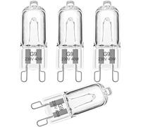 EASYIVY G9 Oven Bulb 40W 300℃ Heat Tolerant, 230V Halogen G9 Oven Lamp Dimmable for AEG/Neff/Zanussi/Smeg/Bosch Oven, Microwaves and Cooker Bulb Applications, Warm White 2700K, 4-Pack