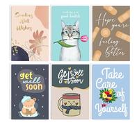 Easykart Bulk Get Well Soon Cards With Envelopes | 18 Get Well Soon Card Assortment with Envelopes,4.5 x 6.75 Size, Hope You Feel Better Cards