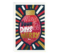 easykart Labels 18 Christmas Greeting Cards with Gold Foiling Christmas Cards with Envelopes, 6.75 x 4.5 Inch Merry Christmas Cards with Seal Stickers for Friends, Family and Loved Ones