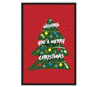 easykart labels 18 Christmas Greeting Cards with Gold Foiling Christmas Tree Cards with Envelopes, 6.75 x 4.5 Inch Merry Christmas Cards with Seal Stickers For Friends, Family and loved Ones