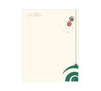 easykart labels Christmas Stationery Paper Letterhead Sheets 60 Pack Holiday Xmas Theme Design for Writing Letters Computer Office Notes & Printing Supplies Size 8.5" X 11"