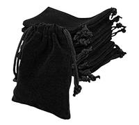 EASYKEENECOM 10 Pcs Jewellery Pouches Velvet Jewelry Pouches Drawstring Gift Bags 9cm x 7cm