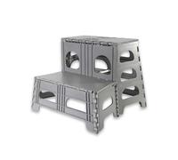 Easylife 2-Step Folding Stool, Stepper, Portable Foot Stool, H44cm x W51cm x D53cm - Fully Guaranteed