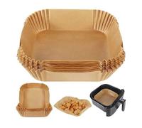 Easylife Air Fryer Liners Disposable (Pack of 100 - Round) 8.5" Airfryer Liners Keep Basket Clean, Non-Stick, Non-Absorbent, 100% Food Grade Parchment Air Fryer Paper Liners - Fully Guaranteed