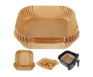 Easylife Air Fryer Liners Disposable (Pack of 100 - Round) 8.5" Airfryer Liners Keep Basket Clean, Non-Stick, Non-Absorbent, 100% Food Grade Parchment Air Fryer Paper Liners - Fully Guaranteed