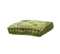 Easylife Armchair Booster Cushion - 10 cm Comfort Seat Pad with Spring Back Polyester Filling - Support Cushion for Sitting and Standing - 50 cm Square Cotton Cover, Green