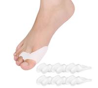 Easylife Big Toe Separators (Pack of 6). Silicone Toe Spacers, Shields Bunions & Prevents Pain, Washable Big Toe Support, Bunion Relief, Posture Corrector, Gentle Foot Care - Fully Guaranteed