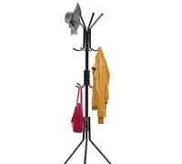 Easylife Coat Rack for Jackets, Hats and Accessories, Sturdy Iron Clothes Stand with Protective Tips H178xDia50cm - Fully Guaranteed