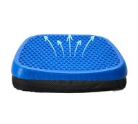 Easylife Gel Support Cushion for Back Pain Relief, Soft, Cooling and Non-Slip Back Support Cushion for Home, Office, Car and Wheelchair, Machine Washable Cover, W40xD34xH4.4cm - Fully Guaranteed