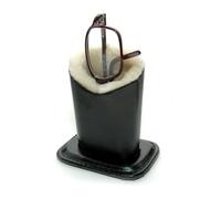Easylife Glasses Holder for Women and Men. Black Standing Glasses Case and Spectacle Holder with Fluffy Soft Lining to Protect Glasses from Scratches and Dirt. (11.5cm x 8cm x 11.5cm) Fully Guaranteed