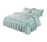 Easylife Jacquard Embroidered Bedspread, Floral Bedspread, Lightweight Bedspread, Quilt Bedspread, Machine Washable - Fully Guaranteed