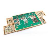 Easylife Jigsaw Organiser (Standard) Jigsaw Puzzle Board with Felt Surface and 4 Sliding Drawers, Lightweight and Compact, Holds up to 1500 Puzzle Pieces H3.5xW89xD66cm - Fully Guaranteed