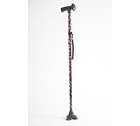 EasyLife Lifestyle solutions Comfortable Grip Foldable Walking Stick For Women & Men With Triple Non-Slip Feet | Lightweight Aluminium Adjustable Hei