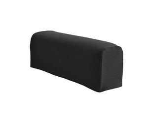 easylife lifestyle solutions Stretch Armrest Covers | Slip Easily Over Arms of Most Chairs and Sofas| Rearm your Furniture Cheaply |From 61x25.5cm | Set of 2 in Black