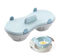Easylife Microwave Egg Poacher (8 x 22 x 10.8cm) Poached Egg Maker, Dishwasher Safe Microwave Egg Poacher 2 Eggs, Poached Egg Maker Microwave, Portable Egg Poacher for Microwave - Fully Guaranteed