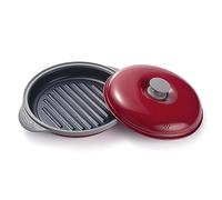 Easylife Microwave Grill Pan with Lid, Microwave Pot for Grilling, Steaming and Baking, Safe-Touch Handles and Splash-Proof Lid 23x27.4x9.1cm - Fully Guaranteed | Size:23x27.4x9.1cm