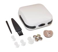 Easylife Mini Hearing Amplifier with Case, Ear Tips, Cleaning Brush and Spare Batteries, Battery Powered Sound Amplifier for Hard of Hearing Adults and Elderly - Fully Guaranteed