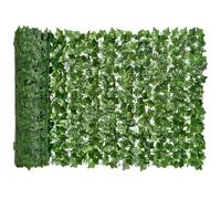 Easylife Privacy Fence with Faux Ivy (Dark Green) Weather-Resistant Garden Screening with Realistic Fake Ivy Foliage, Easy to Install Privacy Fence Screening L3m x W1m - Fully Guaranteed