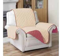 Easylife Quilted Furniture Protector - 2 Seater Sofa - Camel/red