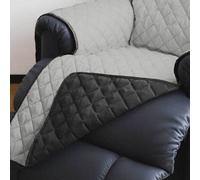 Easylife Reversible Recliner Protector - Black/grey
