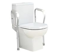 Easylife Safety Toilet Frame, Adjustable Height and Width, Toilet Aid with Padded Arms, Easy to Assemble, Supports up to 21 Stone, Elderly Essentials - Fully Guaranteed