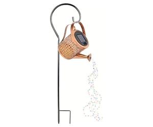 Easylife Solar Watering Can Light | Outdoor Solar Garden Ornament with LED Starlight | Waterproof Iron Watering Can | Solar Powered Decorative Garden Lights - Coloured Lights - 500 Grams
