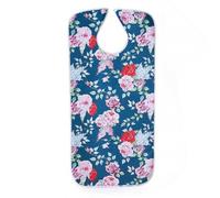 Easylife SpillGuard Adult Bib (Floral) Full-Length Waterproof Bib Shirt Protector with Press-Stud Fastening (L90xW43cm) Anti-Bacterial Wipe-Clean Polyester Adult Bibs Women & Men - Fully Guaranteed
