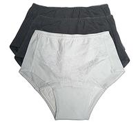 Easylife StayDry Ladies Everyday Underwear Set of 3 - Comfortable Reusable Briefs with Discreet Absorbent Layer - Machine Washable Alternative to Disposable Pads (Medium 14-16)