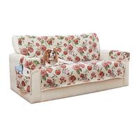 Easylife Tapestry Rose Cover 3-Seater Sofa Topper, Machine Washable Fitted Covers with Storage Pockets - Fully Guaranteed