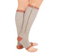 Easylife Vital Socks, Zip Up Compression Stockings for DVT with Full Length Zip Closure, Flight Socks - Fully Guaranteed